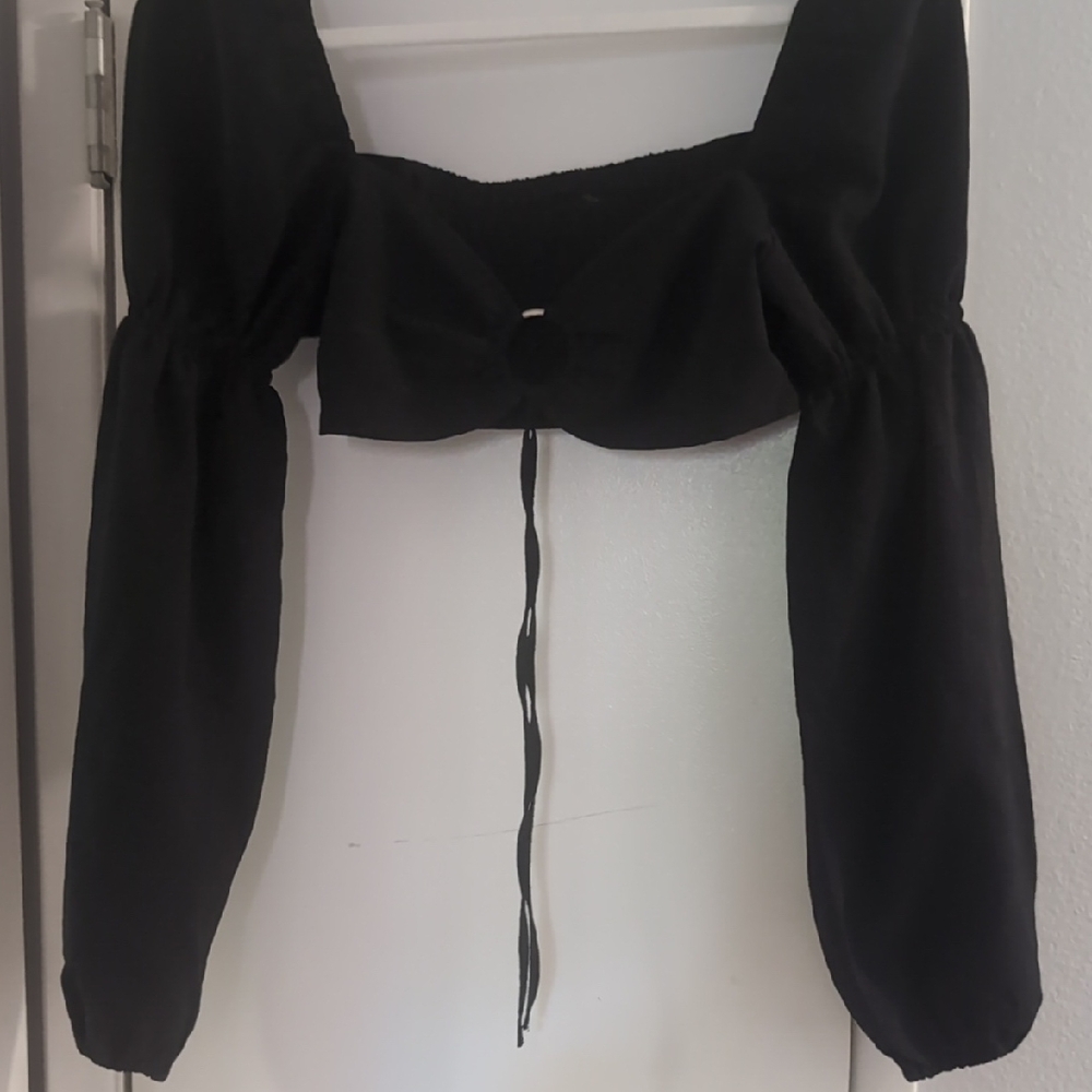 Black Women's Crop Top